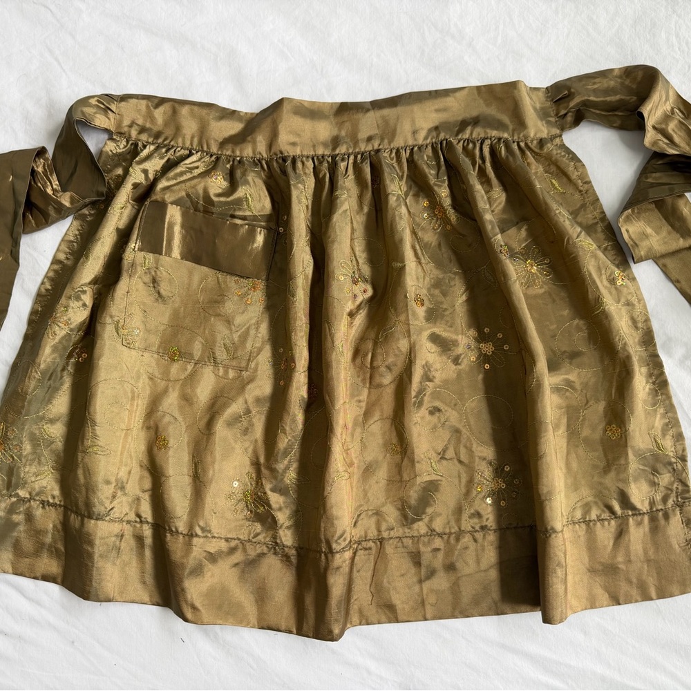 Elegant Gold Women's Apron
